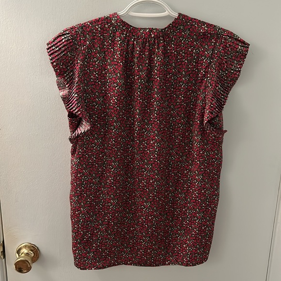 Banana Republic Floral Flutter Sleeve Blouse - Picture 7 of 10